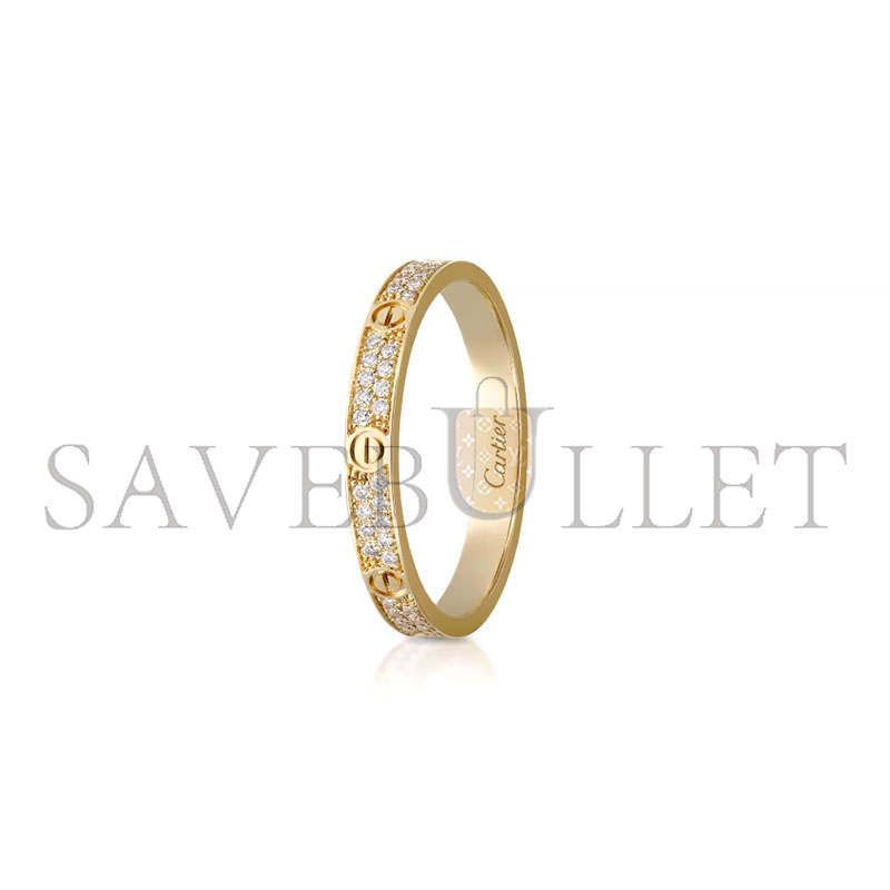 CARTIER LOVE RING MINI MODEL PAVED B4218052